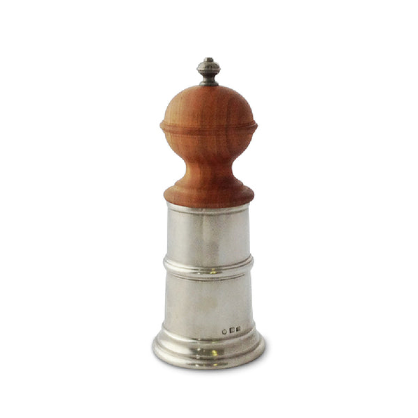 MATCH PEWTER Wood & Pewter Pepper Mill