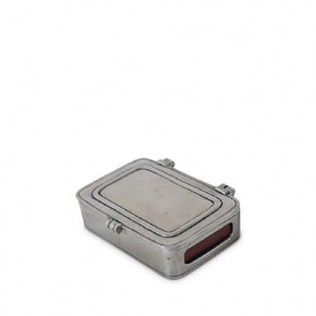 MATCH PEWTER Match Box with Striker and Matches