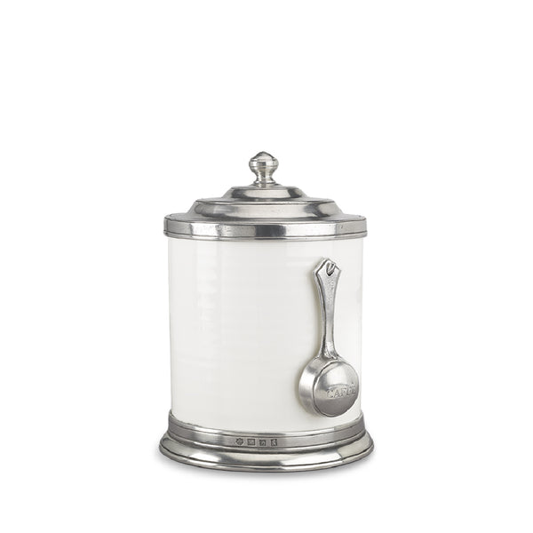 MATCH PEWTER Convivio Caffe Canister with Scoop