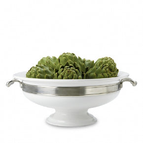 MATCH PEWTER Convivio Round Centerpiece with Handles