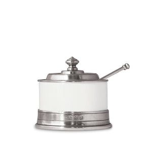 MATCH PEWTER Convivio Jam Pot with Spoon