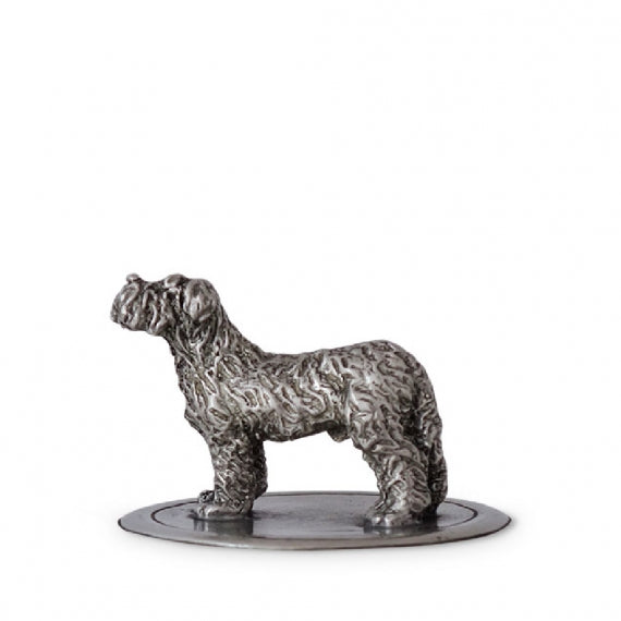 MATCH PEWTER Convivio Cookie Jar with Dog Finial