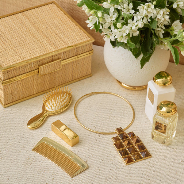 AERIN Travel Gold Hairbrush