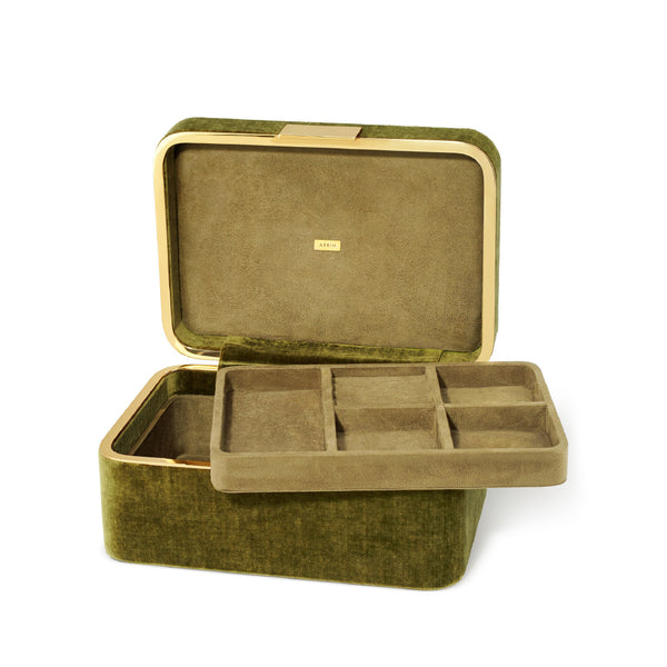 AERIN Beauvais Velvet Jewelry Box