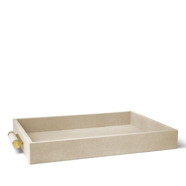 AERIN Classic Shagreen Serving Tray Wheat