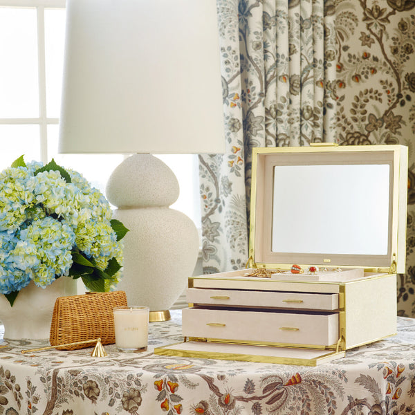 AERIN Luxe Shagreen Jewelry Box