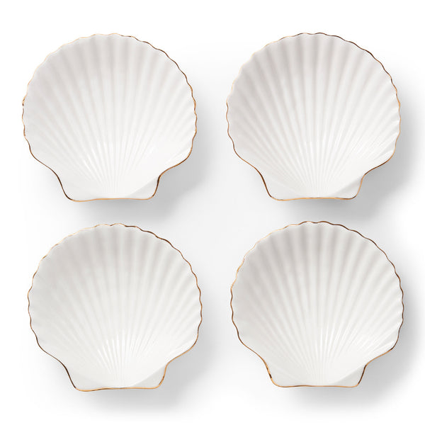 AERIN Shell Appetizer Plates Set Of 4