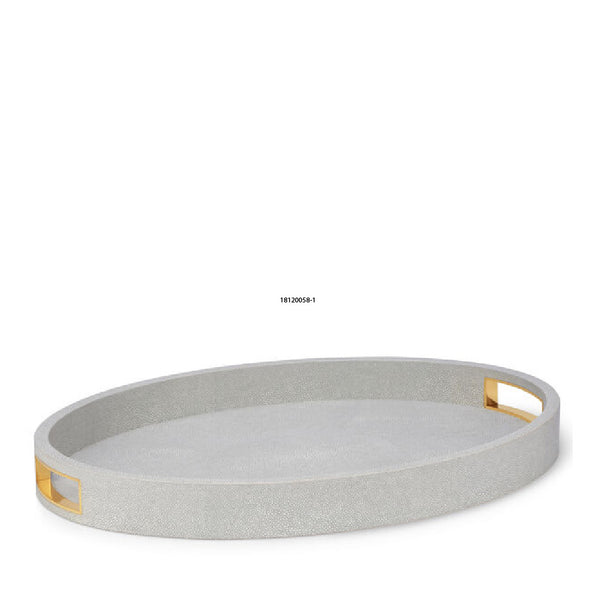 AERIN Modern Shagreen Cocktail Tray