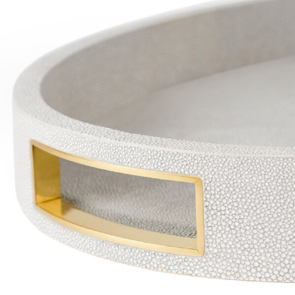 AERIN Modern Shagreen Cocktail Tray