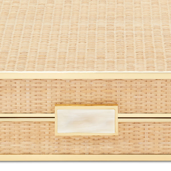 AERIN Cane Backgammon Set