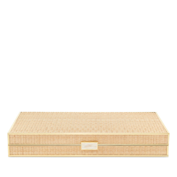 AERIN Cane Backgammon Set