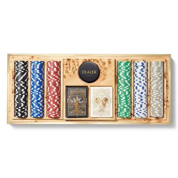 AERIN Shagreen Poker Set