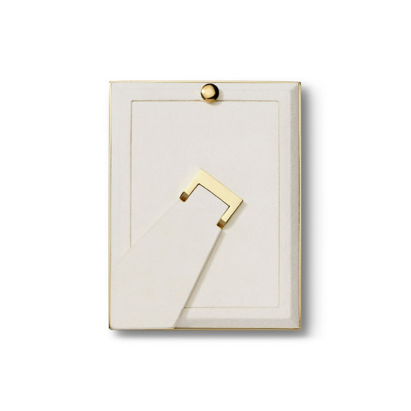 AERIN Classic Croc Leather Frame Fawn