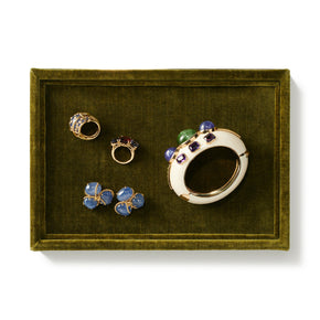 AERIN Valentina Velvet Rectangular Tray