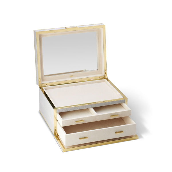 AERIN Luxe Shagreen Jewelry Box
