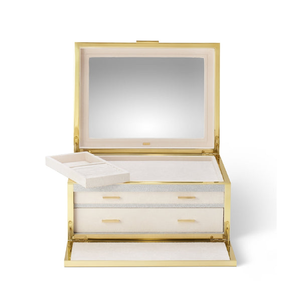 AERIN Luxe Shagreen Jewelry Box