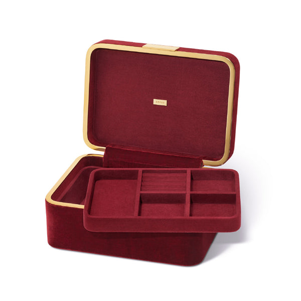 AERIN Beauvais Velvet Jewelry Box