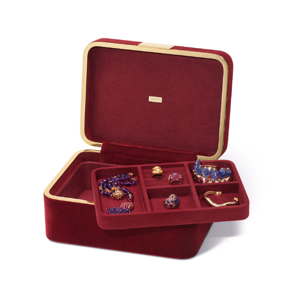 AERIN Beauvais Velvet Jewelry Box