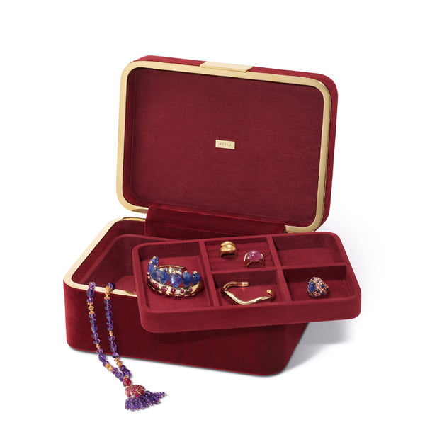 AERIN Beauvais Velvet Jewelry Box