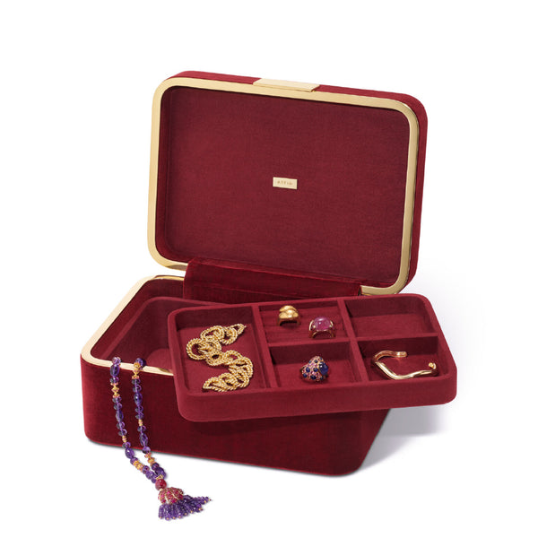 AERIN Beauvais Velvet Jewelry Box