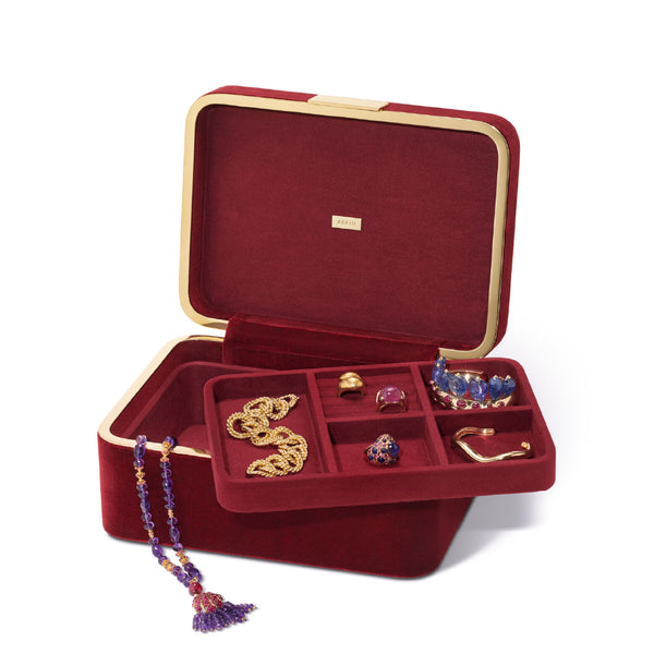 AERIN Beauvais Velvet Jewelry Box