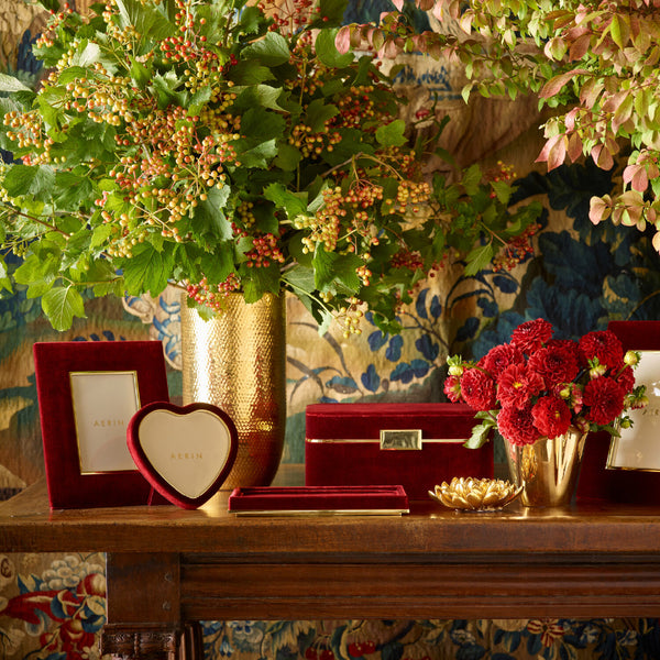 AERIN Beauvais Velvet Jewelry Box
