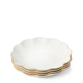 AERIN Scalloped Appetizer Plates Set of 4