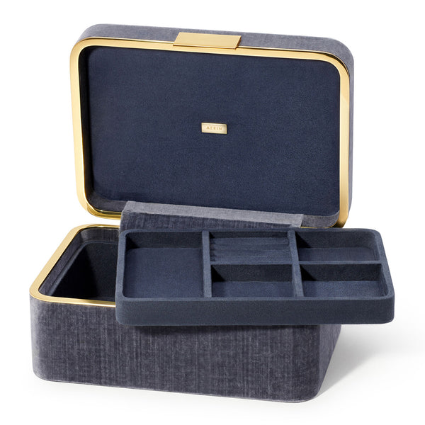AERIN Beauvais Velvet Jewelry Box