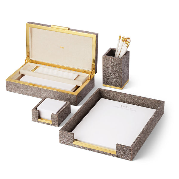 AERIN Shagreen Envelope Box
