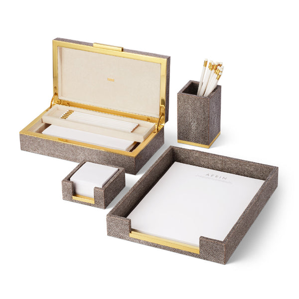 AERIN Shagreen Paper Tray