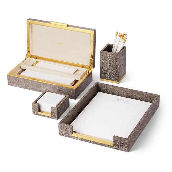 AERIN Shagreen Memo Paper Holder