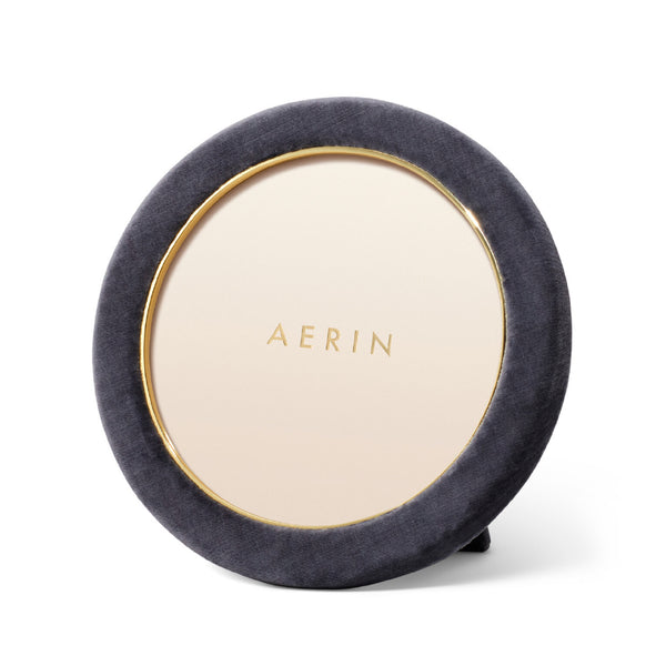 AERIN Valentina Velvet Round Frame