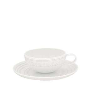 VISTA ALEGRE Ornament Set of 6 Tea Cups and Saucers