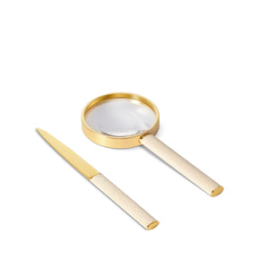 AERIN Shagreen Magnifying Glass And Letter Opener Set