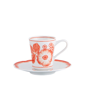 VISTA ALEGRE Coralina Coffee Cup And Saucer Set of 4