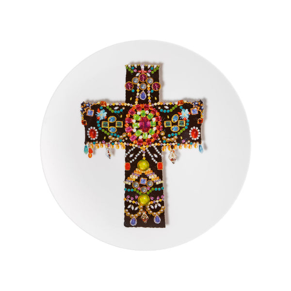 VISTA ALEGRE Love Who You Want Dessert Plate Lacroix Black