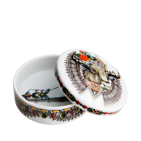 VISTA ALEGRE Love Who You Want Small Round Box Monseigneur Bull