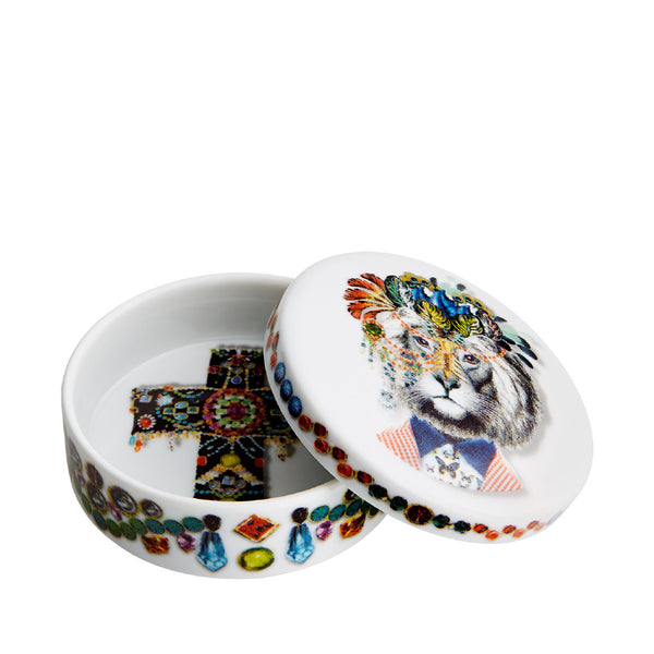 VISTA ALEGRE Love Who You Want Small Round Box Jungle King