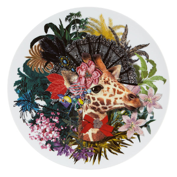 VISTA ALEGRE Love Who You Want Charger Plate Jungle Dona Jirafa