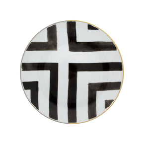 VISTA ALEGRE Sol Y Sombra Dessert Plate Set of 4