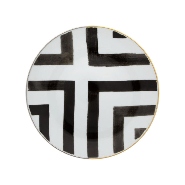 VISTA ALEGRE Sol Y Sombra Dessert Plate Set of 4