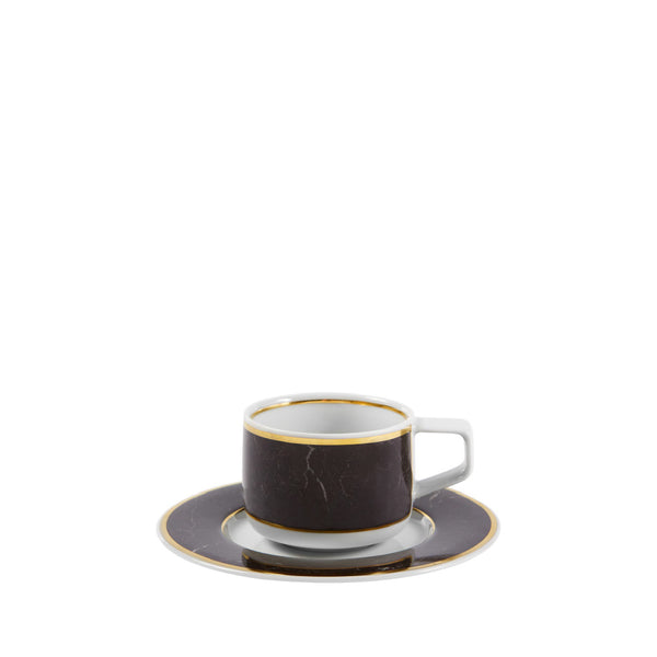 VISTA ALEGRE Carrara Coffee Cup and Saucer Set of 4