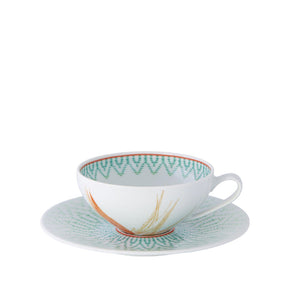 VISTA ALEGRE Fiji Tea Cup and Saucer Set of 4