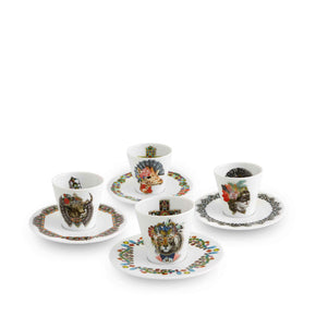 VISTA ALEGRE Love Who You Want Set of 4 Coffee Cups and Saucers