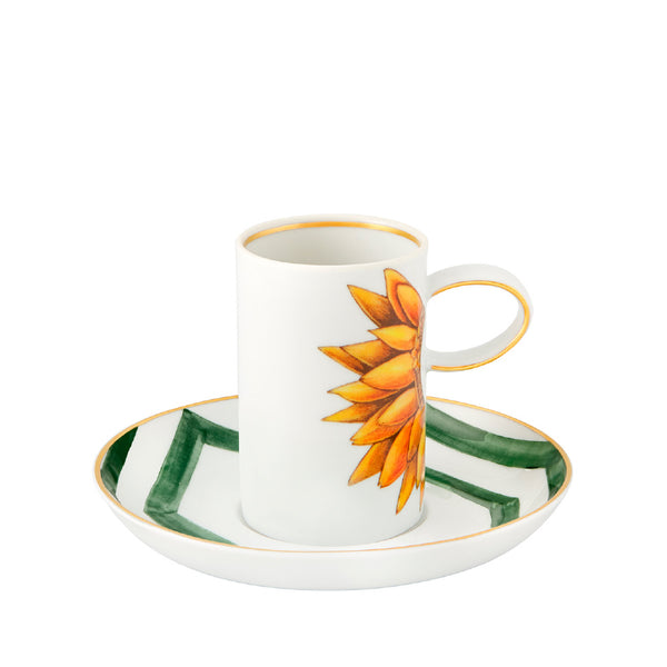 VISTA ALEGRE Amazonia Coffee Cup and Saucer Set of 4