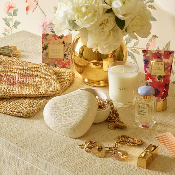 AERIN Shagreen Heart Box