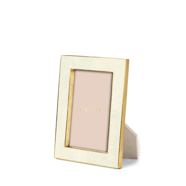 AERIN Classic Shagreen Frame - Cream