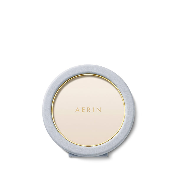 AERIN Piero Leather Round Frame