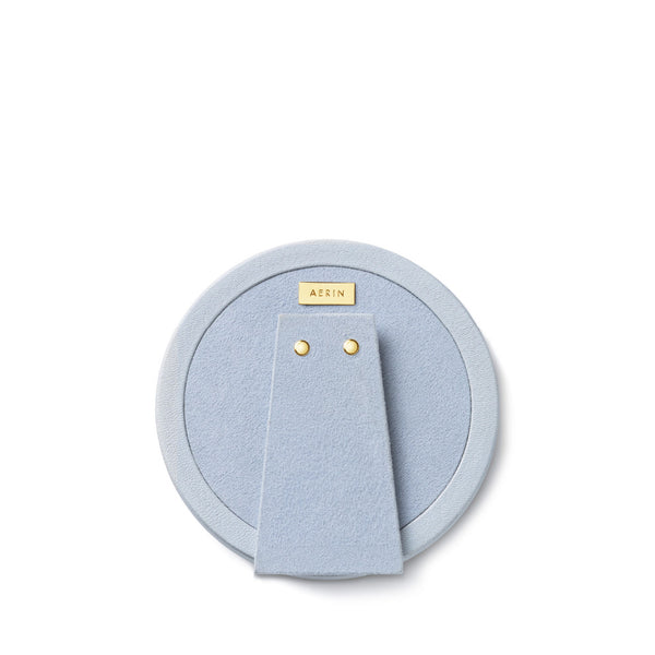 AERIN Piero Leather Round Frame