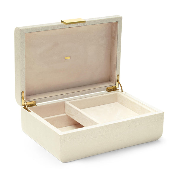 AERIN Modern Shagreen Jewelry Box